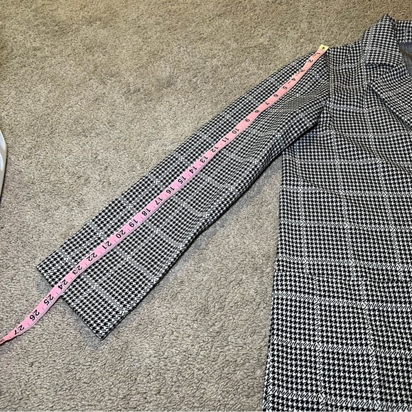 Sanctuary Crafted & Tailored Blazer Womens Small Long Jacket Pockets Houndstooth - Picture 8 of 8